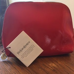 Yves Saint Laurent Beaute makeup bag w/ 3 Samples
